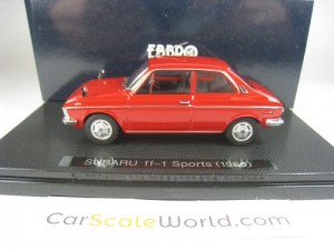 SUBARU FF-1 2 DOOR SPORTS SEDAN 1969 1/43 EBBRO (RED)