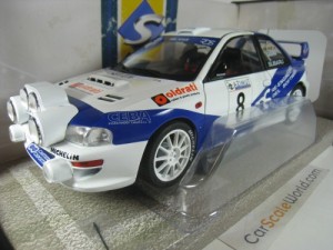 SUBARU IMPREZA S5 WRC 1999 #8 RALLY AZIMUT DI MONZA 2000 V.ROSSI 1/18