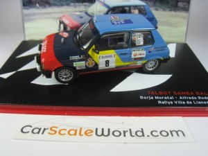 TALBOT SAMBA RALLYE VILLA DE LLANES 1984 B. MORATAL 1/43 IXO ALTAYA