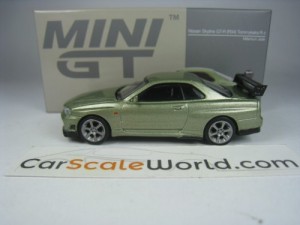 TOMMY KAIRA R-Z NISSAN SKYLINE GT-R R34 1/64 MINI GT (MILLENIUM JADE)