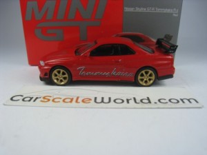 TOMMY KAIRA R-Z NISSAN SKYLINE GT-R R34 1/64 MINI GT (RED)