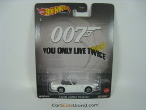 TOYOTA 2000GT ROADSTER 007 YOU ONLY LIVE TWICE JAMES BOND HOTWHEELS