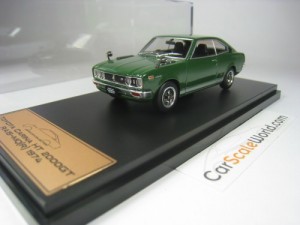 TOYOTA CARINA HT 2000GT 1974 1/43 ALMOST REAL - HACHETTE (GREEN)