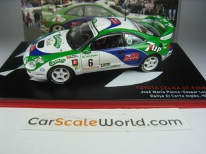 TOYOTA CELICA GT FOUR RALLY EL CORTE INGLES 1996 JOSE MARIA PONCE 1/43 IXO ALTAYA