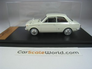 TOYOTA COROLLA 1100 DX 1966 1/43 ALMOST REAL - HACHETTE (WHITE)