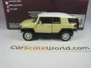 TOYOTA FJ CRUISER 1/64 BM CREATIONS (BEIGE/WHITE)