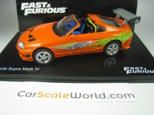 TOYOTA SUPRA FAST AND FURIOUS 1/43 IXO ALTAYA (ORANGE)