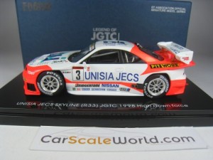 UNISIA JECS SKYLINE R33 JGTC 1998 HIGH DOWN FORCE 1/43 EBBRO