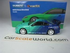 VERTEX NISSAN SILVIA S15 FALKEN 1/64 TARMAC (GREEN)