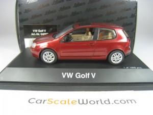 VOLKSWAGEN GOLF V 1/43 SCHUCO (RED METALLIC)