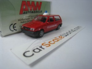 VOLKSWAGEN POLO COUPE FEUERWEHR 1/87 AMW AUTOMODELLE 
