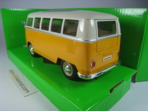 VOLKSWAGEN T1 BUS 1963 1/24 WELLY (YELLOW/WHITE)