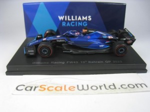 WILLIAMS RACING FW45 10TH BAHRAIN GP 2023 ALEX ALBON 1/64 SPARK