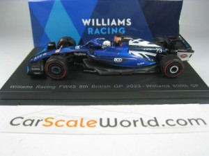 WILLIAMS RACING FW45 8TH BRITISH GP 2023 ALEX ALBON 1/64 SPARK