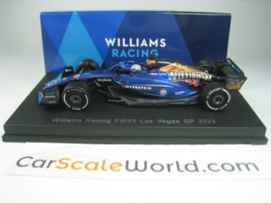 WILLIAMS RACING FW45 LAS VEGAS GP 2023 ALEX ALBON 1/64 SPARK