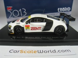 ZENT AUDI R8 LMS ULTRA SUPER GT300 2013 OKAYAMA TEST 1/43 EBBRO