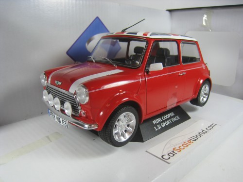 MINI COOPER 1.3i SPORT PACK 1997 1/18 SOLIDO (RED)