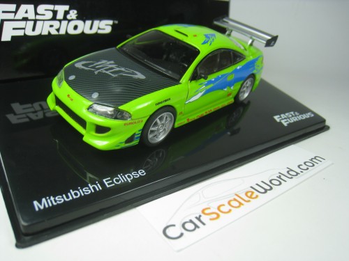 MITSUBISHI ECLIPSE FAST AND FURIOUS 1/43 IXO ALTAYA (GREEN)