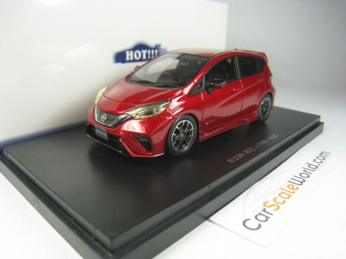 NISSAN NOTE E-POWER NISMO 2018 (RHD) 1/43 EBBRO (GARNET RED)