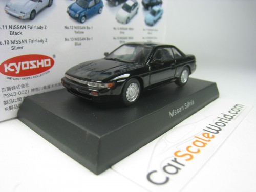 NISSAN SILVIA S13 1988 1/64 KYOSHO (BLACK)