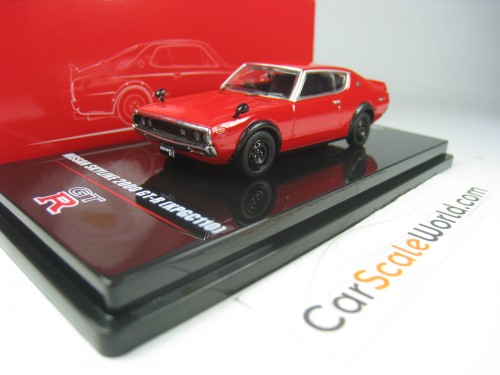 NISSAN SKYLINE 2000 GT-R KPGC110 1/64 INNO64 (RED)