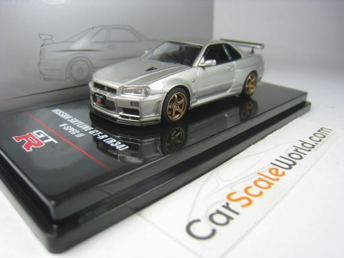 NISSAN SKYLINE GT-R (R34) V-SPEC II 1/64 INNO64 (SILVER)