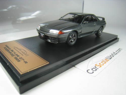 NISSAN SKYLINE GT-R R32 1989 1/43 ALMOST REAL- HACHETTE (GREY)