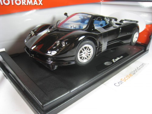 PAGANI ZONDA C12 1/18 MOTORMAX (BLACK)