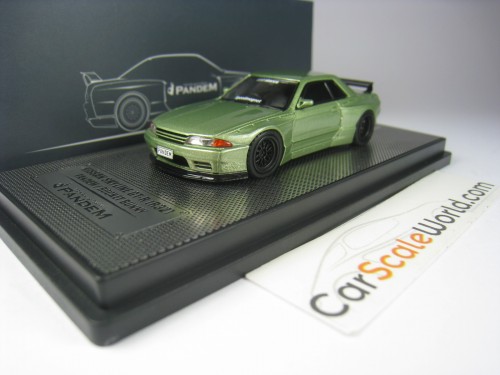 NISSAN SKYLINE GT-R R32 PANDEM ROCKET BUNNY 1/64 INNO64 (GREEN)