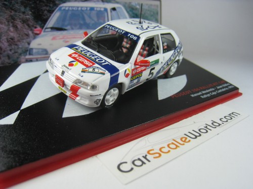 PEUGEOT 106 RALLYE KIT CAR RALLYE CAJA CANTABRIA 1996 M. MUNIENTE 1/43 IXO ALTAYA