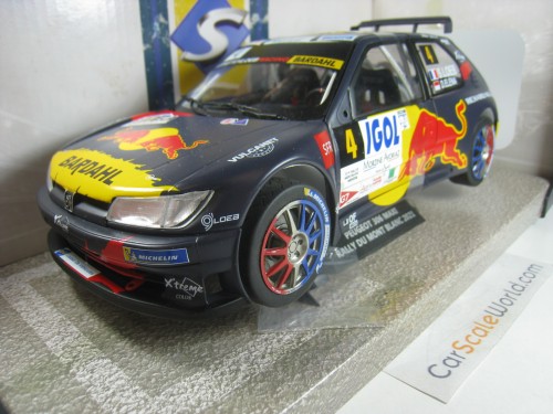 PEUGEOT 306 MAXI RALLYE DU MONT BLANC 2021 S. LOEB 1/18 SOLIDO