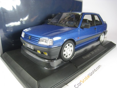 PEUGEOT 309 GTI 16 1991 PHASE II 1/18 NOREV (MIAMI BLUE)