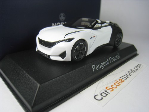 PEUGEOT FRACTAL CABRIOLET CONCEPT CAR 2015 1/43 NOREV (WHITE/BLACK)