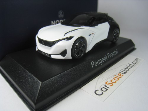 PEUGEOT FRACTAL COUPE CONCEPT CAR 2015 1/43 NOREV (WHITE/BLACK)