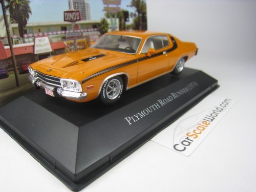 PLYMOUTH ROAD RUNNER 1974 1/43 IXO ALTAYA (ORANGE)