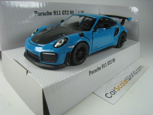 PORSCHE 911 GT2 RS (991) 1/36 KINSMART (LIGHT BLUE)