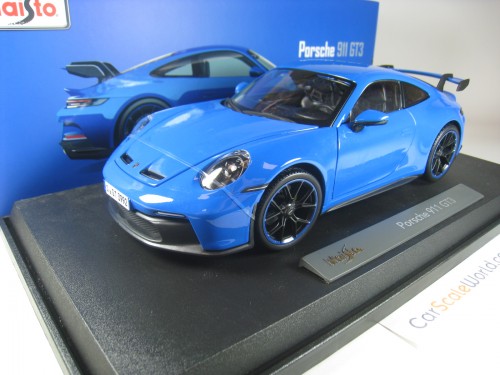 PORSCHE 911 GT3 (992) 2021 1/18 MAISTO (SHARK BLUE)
