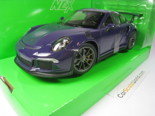 PORSCHE 911 GT3 RS (991) 1/24 WELLY (VIOLET)