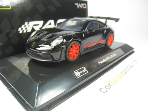 PORSCHE 911 GT3 RS (992) 1/43 BBURAGO (BLACK)