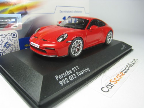 PORSCHE 911 GT3 TOURING PACKAGE (992) 1/43 SOLIDO (GUADS RED)