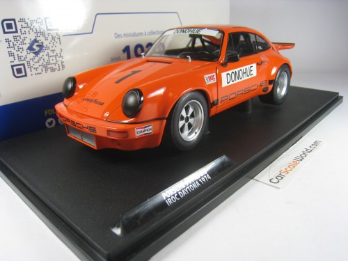 PORSCHE 911 RS 3.0 IROC DAYTONA 1974 #1 DONOHUE 1/18 SOLIDO