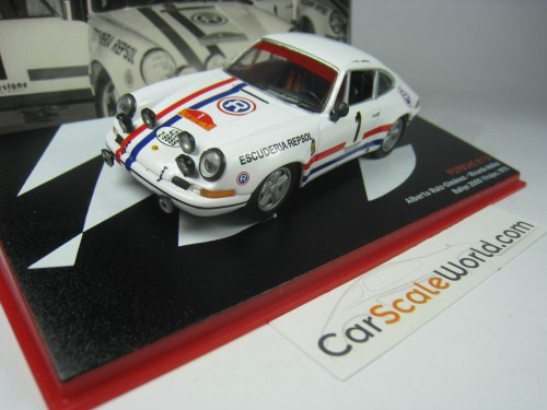 PORSCHE 911 S RALLYE 2000 VIRAJES 1970 A.R GIMENEZ 1/43 IXO ALTAYA