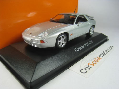 PORSCHE 928 GTS 1991 1/43 MAXICHAMPS (SILVER METALLIC)