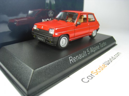 RENAULT 5 ALPINE TURBO 1983 1/43 NOREV (RED)