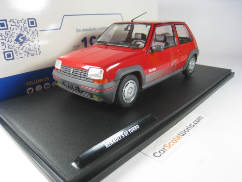 RENAULT 5 GT TURBO - SUPERCINCO GT TURBO 1985 PHASE I 1/18 SOLIDO (RED)