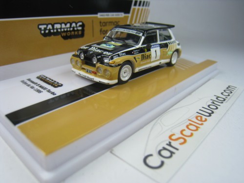 RENAULT 5 MAXI TURBO RALLYE DU VAR 1986 #1 F. CHATRIOT 1/64 TARMAC