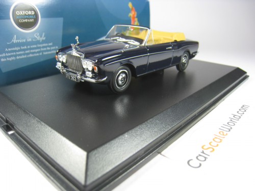 ROLLS ROYCE CORNICHE CONVERTIBLE 1/43 OXFORD (INDIGO BLUE)