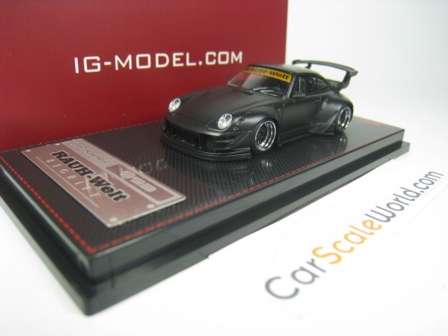 RWB 993 - RAUH WELT PORSCHE 911 (993) 1/64 IGNITION MODEL (MATT BLACK)