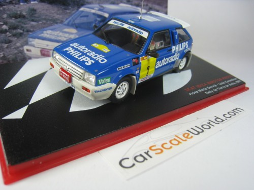 SEAT IBIZA BIMOTOR PROTO RALLYE TIERRA DE AVILA 1987 J.M SERVIA 1/43 IXO ALTAYA