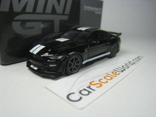 SHELBY GT500 (RHD) 1/64 MINI GT (SHADOW BLACK)